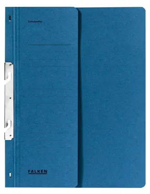 Produktbild von Falken Einhakhefter 80004021 DIN A4 halber Deckel Behördenheftung blau