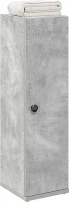 Zdjęcie produktu dla vidaXL Szafka łazienkowa z uchwytem na kółkach betonowa szara 20,5x22x72 cm