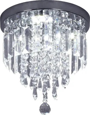Produktbild von Kronleuchter, modernes Design, LED-Beleuchtung, schwarz, Warmweiß