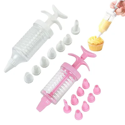 Spritztüllen-Set 18-teilig für Torten-Dekoration, wiederverwendbar
