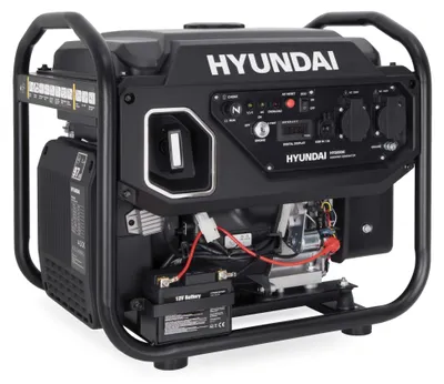 Produktbild von HYUNDAI Inverter Generator HY5000iE – 5.0 kW Benzin Stromerzeuger mit E-START, ECO-Modus, USB – ideal für Baustelle, Outdoor und als Notstromaggregat