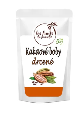 Obrázek produktu pro Kakaové boby drcené RAW BIO 500 g LES FRUITS DU PARADIS