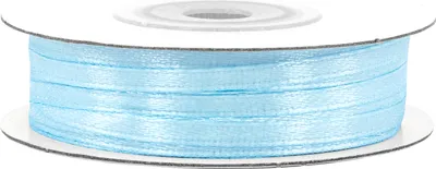 Produktbild von Satinband 3mm x 50m Rolle Hellblau