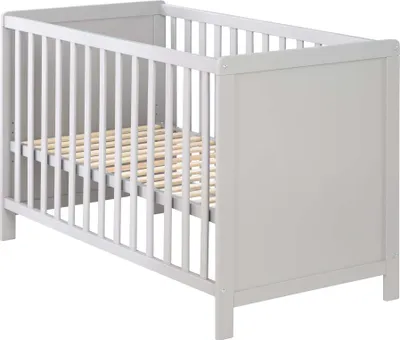 Produktbild von roba Beistellbett, taupe, höhenverstellbar, 5 Schlupfsprossen, inkl. Lattenrost, 60 x 120 cm