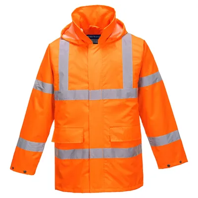 Productafbeelding van Regenjas met hoge zichtbaarheid, oranje, maat T.2XL - PORTWEST - S160