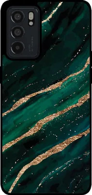 Produktbild von Smartphonica Telefon Fall geeignet für Oppo Reno6 5G mit Marmor Druck - TPU zurück Abdeckung Fall Marmor Design - Grün Gold