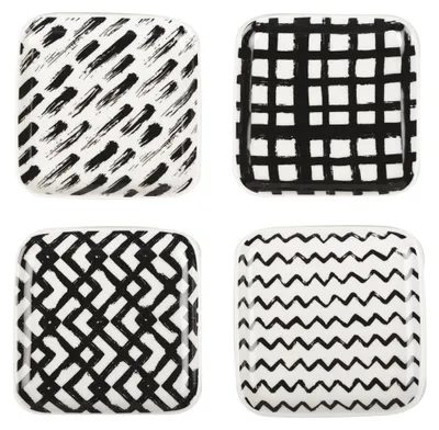Produktbild von Schwarz-weiße Schälchen, 9,5 cm – 4er-Set