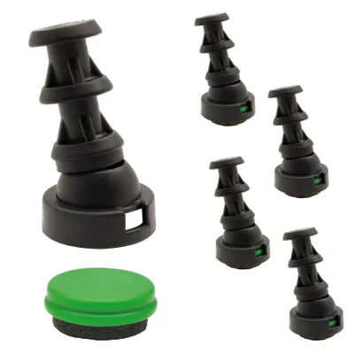 Produktbild von WAGNER QuickClick® 2in1 4er-Set Gelenkgleiter zum Einstecken in Rohr Ø 12 / 16 mm, Spezial DUO Ø 25 mm, DE Ware - 15788800