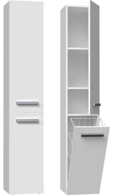 Obrázek produktu pro Koupelnová skříňka NEL IV s košem bílý mat