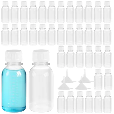 Obrázek produktu pro 40 kusů průhledných plastových cestovních lahviček – objem 100 ml