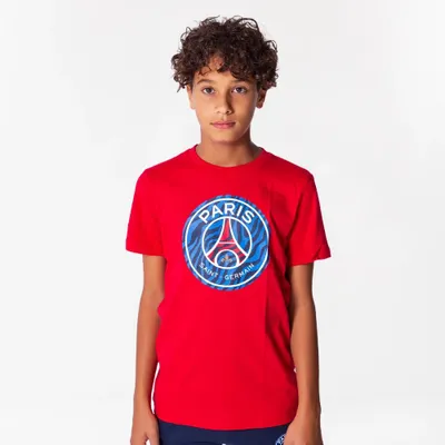 Imagen del producto de Camiseta PSG con gran logotipo para niños - Talla 116 a 164 - Camiseta para niños - Paris Saint-Germain