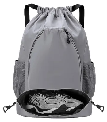 Image de Omgoods - Sac de sport avec cordon de serrage et compartiment inférieur étanche - Idéal pour le sport et les voyages
