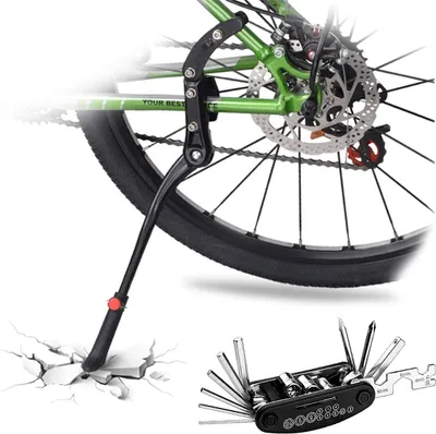 Produktbild von Verstellbarer Fahrradständer für 24-29 Zoll Fahrräder - Aluminium, rutschfester Fuß, Stabilität für Mountainbikes
