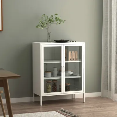 Zdjęcie produktu dla Kredens 'Fauske' 80x40x101,5cm Biały