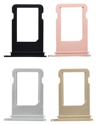 Image de Adaptateur pour carte SIM nano - Plateau pour carte SIM pour Apple iPhone 7 et 7 Plus - Or