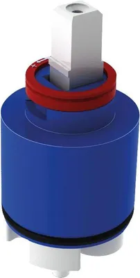 Produktbild von Delabie Keramikkartusche D40mm mit Sockel und Durchflussbegrenzer