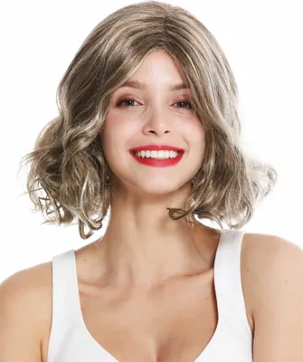 Produktbild von WIG ME UP Perücke kurz Scheitel Dunkelblond Blond Gesträhnt GFW3099-19-24-613