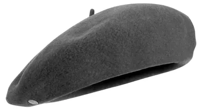 Laulhere-Feine französische Baskenmütze schmale Form in grau