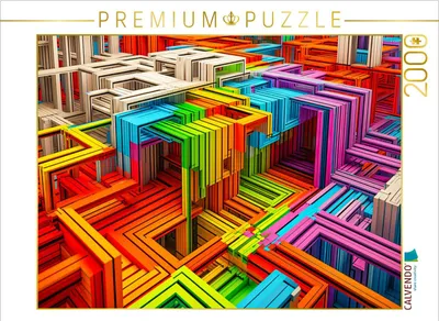 Produktbild von CALVENDO Puzzle Ein Motiv aus dem Kalender 3D - Abstrakte und futuristische Illustrationen | 2000 Teile Lege-Größe 90x67cm Foto-Puzzle für glückliche Stunden
