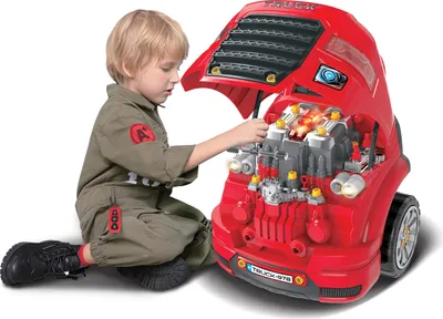 Produktbild von BUDDY TOYS BGP 5011 Detská dílna automechanik, 61 dílů, podporuje kreativitu, motor lze sestavovat a rozebírat