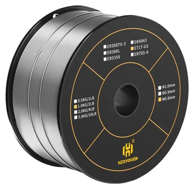 Zdjęcie produktu dla Drut spawalniczy, stop miedzi, do spawania metodą MIG bez gazu, 1 rolka, 0,8 mm