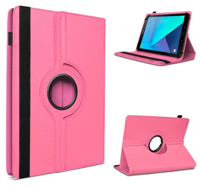Produktbild von Tablet Hülle für Samsung Galaxy Tab S11 S10 S9 FE Tasche Schutzhülle DrehbarFarben:Pink