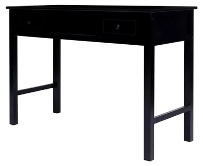Produktbild von Schreibtisch in Schwarz mit den Maßen 110×45×76 cm aus Holz