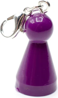 Produktbild von Spielfigur Charm Miniblings Zipper Pull Anhänger Bettelarmband Spiel Figur lila