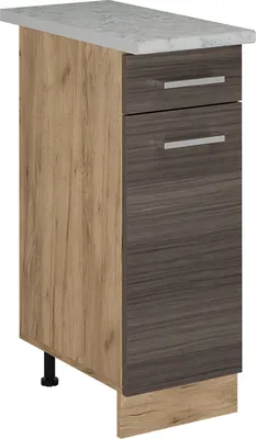 Immagine prodotto di Mobiletto base per cucina Vicco R-Line Grigio nobile 30 cm PL Marmo, Model 53682