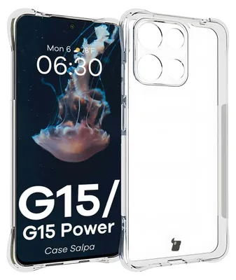 Produktbild von Bizon Case Salpa Flexible Hülle für Motorola Moto G15 / G15 Power, Transparent