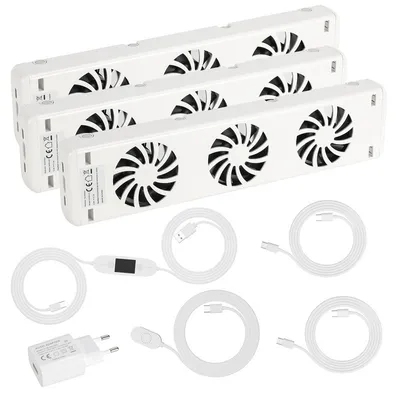 Productafbeelding van Jopassy Radiatortoevoegset, Radiatorturbo, Ventilator voor radiatoren, Radiatortrio-set