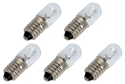 Productafbeelding van OE Lightning Signaallamp E10 vervanglamp - 5W 30V - 2500K Wit - T10 - 10x28mm - 166mA - Dimbaar - 5 stuks