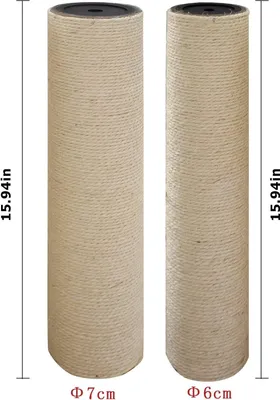 Immagine prodotto di Sisal Krabpaal per gatti ricambi - M10 Φ60 405 cm con viti Krabpaal