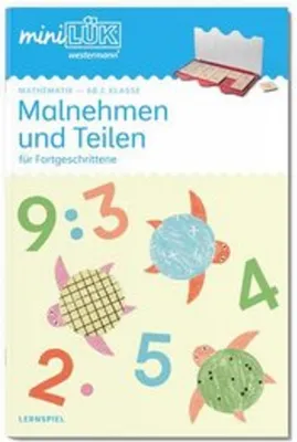 Obrázok produktu pre miniLÜK: 2. Klasse – Mathematik Malnehmen und Teilen für Fortgeschrittene (miniLÜK-Übungshefte: Mathematik)