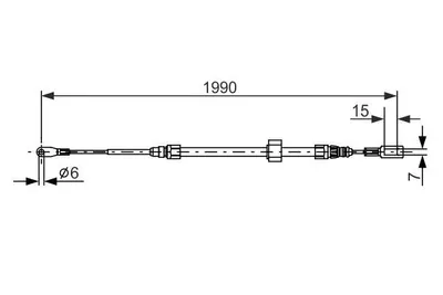 Produktbild von Bosch Seilzug, Feststellbremse  1 987 477 854