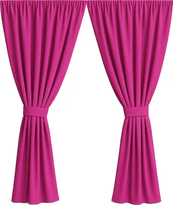 Produktbild von Gartenvorhang 2 Stück 155x240cm, Garten Vorhang Rosa, wasserdichter Außenvorhang, Balkon Vorhang, Außenvorhang, Terrasse Vorhang