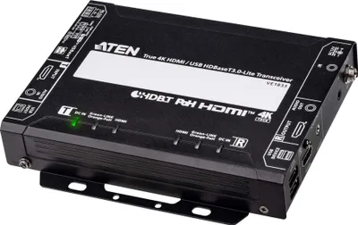 Imagen del producto de ATEN VE1833: Transceptor HDMI USB 4K verdadero con tecnología HDBaseT 3.0 y alimentación a través de Ethernet (PoH)