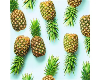 Produktbild von Glasbild Blue Pineapple 50x50 cm