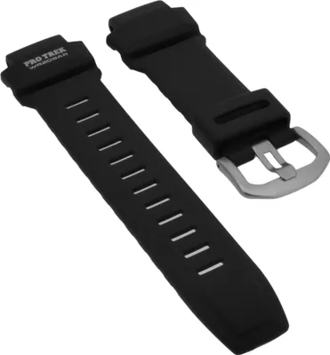 Produktbild von Casio Uhrenarmband 18mm Resin schwarz Pro Trek PRG-280 Wasserfest