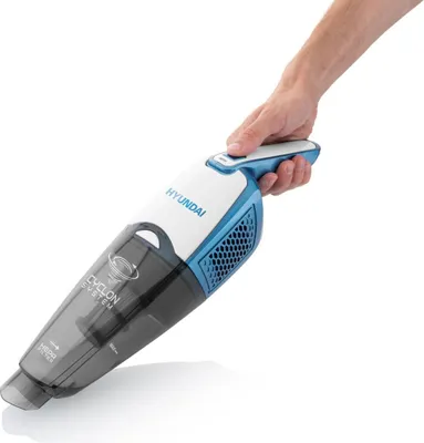 Obrázok produktu pre Hyundai VC 914, Tyčový vysávač 2 v 1, Bezvreckové, Biela, Modrá, 0,5 L, Obdĺžnikový, Suchý