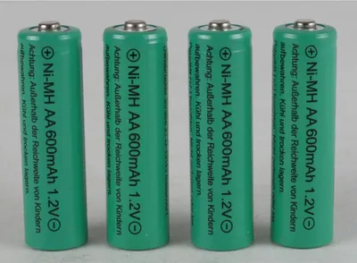 Produktbild von 12x 4er-Set AA Aufladbare-Batterien Akkus für Solarlampen 600mAh 1,2V