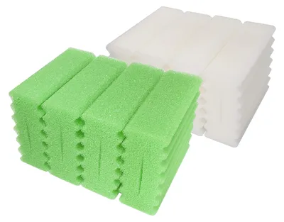 Obrázek produktu pro Elzusha – Náhradní filtrační vložky z pěny pro jezírkové filtry (sada 8 kusů)