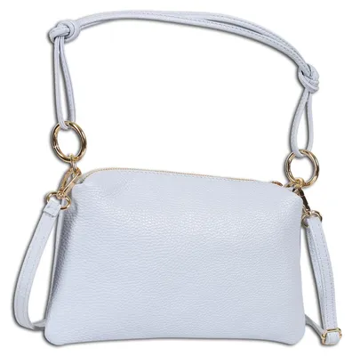 Produktbild von Toscanto Damen Umhängetasche Leder Tasche hellblau OTT861UH2