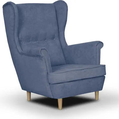 Produktbild von Skandinavischer Ohrensessel ELITE - Marineblau