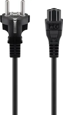 Produktbild von Goobay Netzkabel Schutzkontakt 2 m schwarz