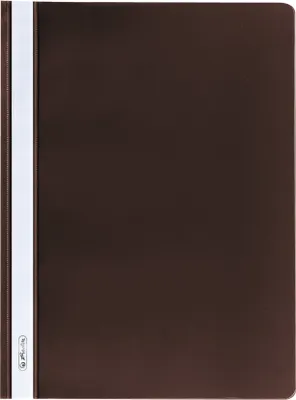 Produktbild von 10 Herlitz Schnellhefter / DIN A4 / PP / extra stabil / Farbe: braun