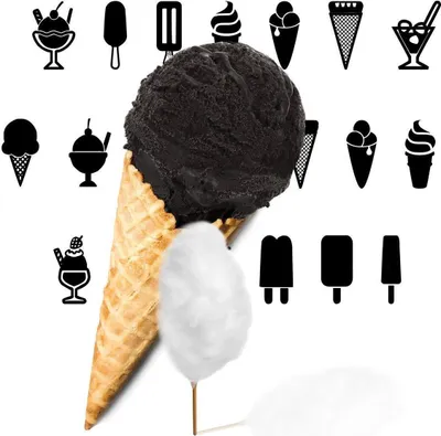 Image de Barbe à papa rose noir Poudre de glace Vegan sans sucre, sans lactose 10 kg