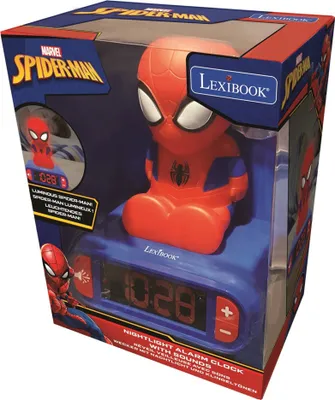Obrázok produktu pre Lexibook RL800SP, Digitálny budík, Oválny, Modrá, Červená, Chlapec, Tlačidlá, LCD