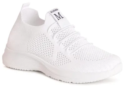 Produktbild von topschuhe24 3238 Damen Mesh Halbschuhe Light Sneaker, Farbe:Weiß, Größe:36 EU