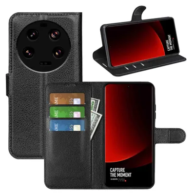 Produktbild von Für Xiaomi 13 Ultra Handy Tasche Schwarz Etuis Kunst-Leder Hülle Cover Case Book Neu
